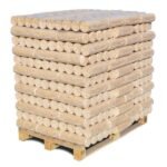 Nadelholzbriketts rund, ohne Loch 960kg