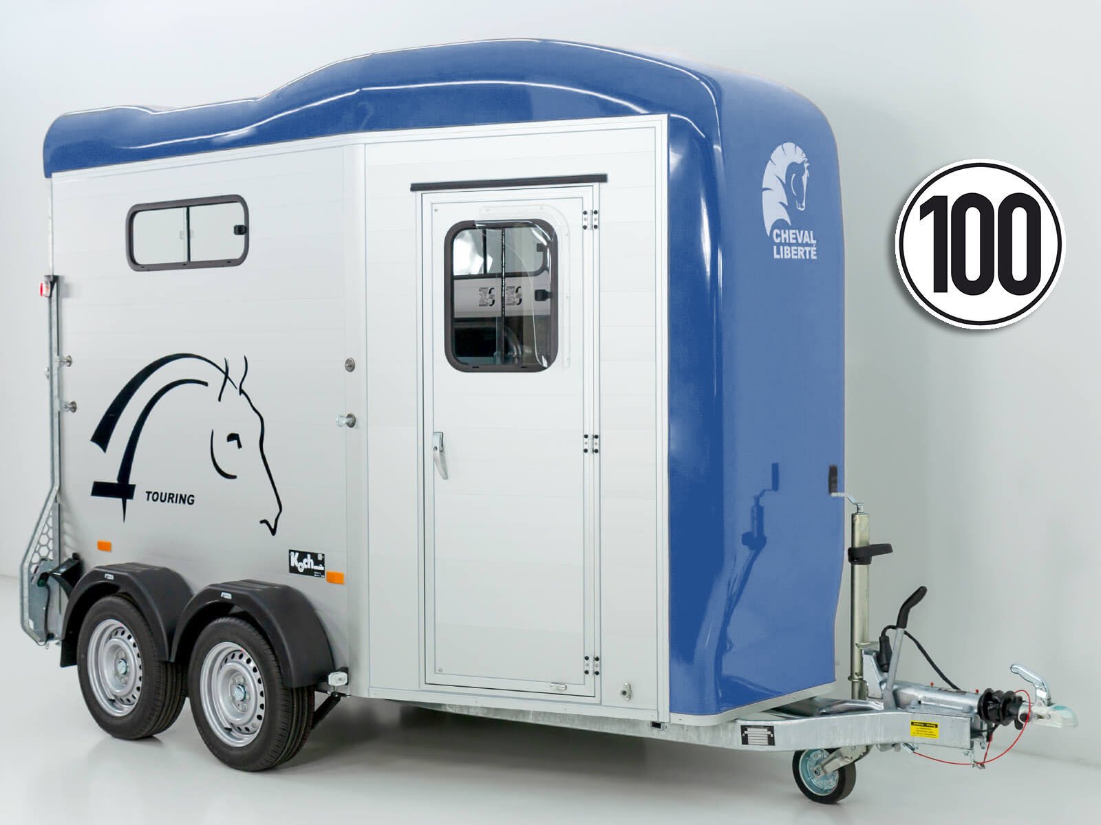 19-cheval-2.jpg Cheval Liberte Pferdeanhänger Touring Jumping | Pullman-Fahrwerk | Sattelkammer | blau-Neu – Bild 1