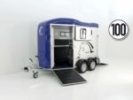 Cheval Liberte Pferdeanhänger Touring Country | Sattelkammer | Frontausstieg | blau-Neu