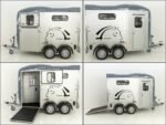 Cheval Liberte Pferdeanhänger Touring One 1,5er|Pullman-Fahrwerk|Frontausstieg|grau-Neu – Bild 9