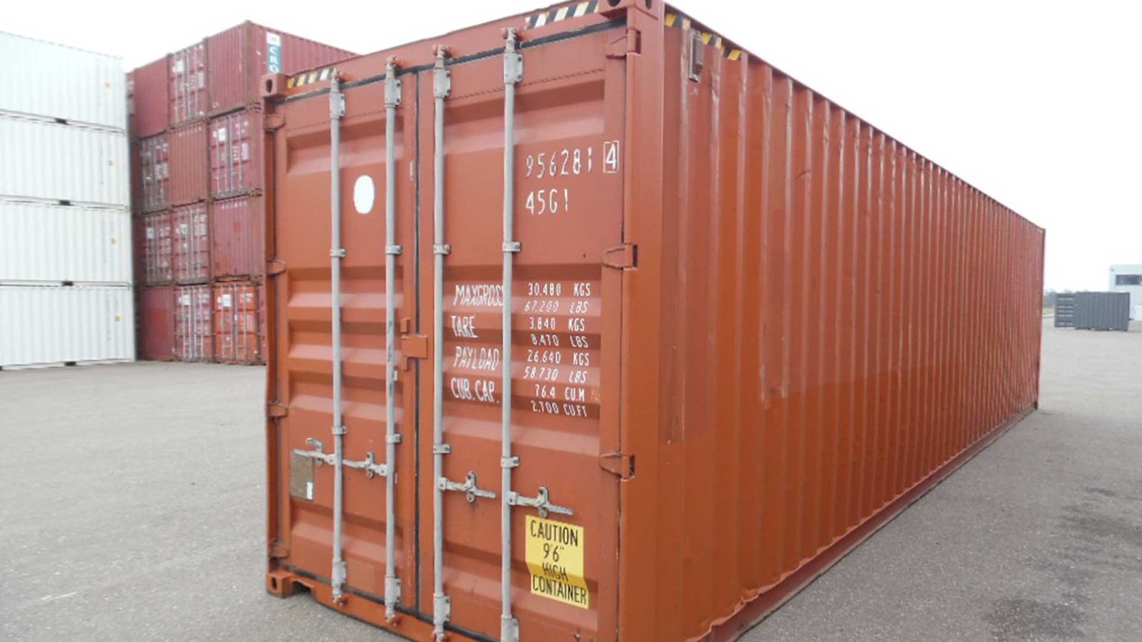 40_high_cube_unlackiert_A_1920_1080.jpg 40 Fuss Container | High Cube | Gebraucht | A-Neu – Bild 1